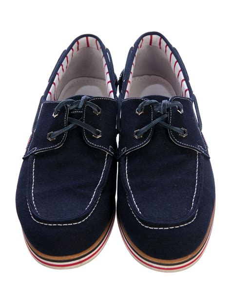 black gucci boat shoes|gucci canvas boat shoes.